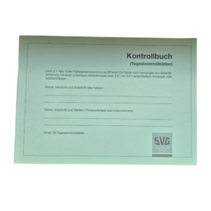SVG Kontrollbuch DIN A5 (30 Tageskontrollblätter)